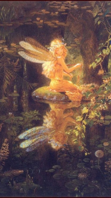 Fairy Aesthetic Wallpaper, Fairycore Wallpaper, Fairy Background, Fae Aesthetic, Cottagecore Wallpaper, Fairytale Aesthetic, Fairy Paintings, Fairy Drawings, Fairy Wallpaper