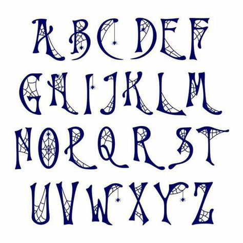 Letras Cool, Alfabet Font, Halloween Font, Lettering Styles Alphabet, Fun Fonts, Alfabet Letters, Hand Lettering Fonts, Hand Lettering Alphabet, Halloween Fonts