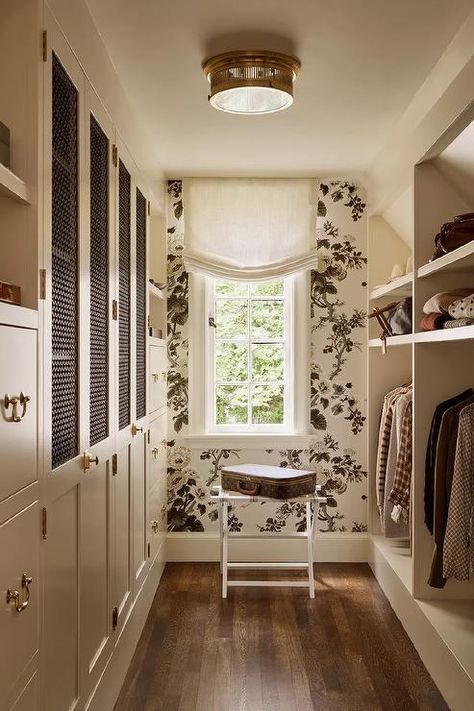 Katie Rosenfeld, Small Walk In Closet, Dressing Room Closet, Tudor Style Homes, New England Homes, Tudor House, Hello Lovely, Custom Closet, Closet Designs