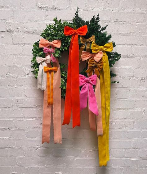 Ribbon Bow Trees - The Hottest Christmas Trend - Kelly Elko Christmas Inspo, Merry Little Christmas, Christmas Mood, Christmas Aesthetic, Christmas Deco, Christmas Inspiration, Pink Christmas, Xmas Decorations, All Things Christmas