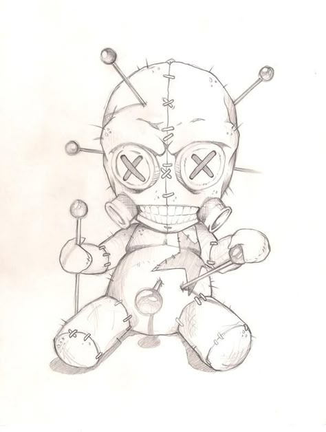 Voo Doo Doll Drawing, Sewn Tattoo, Button Eyes Drawing, Stitched Tattoo, Marionette Tattoo, Voodoo Doll Tattoo, Voodoo Tattoo, Voodoo Art, Stitch Tattoo