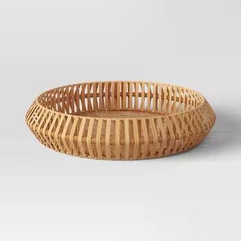 Threshold : Decorative Objects : Target Oval Wood Tray, Woven Trays, Rattan Tray, Globe Decor, Tabletop Signs, Natural Weave, Oval Tray, Hearth And Hand, Wood Tray