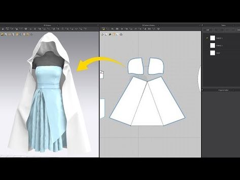 How to make an Amazing Hooded Cape in Marvelous Designer/Clo3D - YouTube Cape Movement Drawing, Cape Fashion Illustration, Luxury Cape With Draped Cape Sleeves, Cape With Arm Holes Pattern, Fitted Cosplay Cape, Hooded Cape, Marvelous Designer, Be Amazing, Hey There