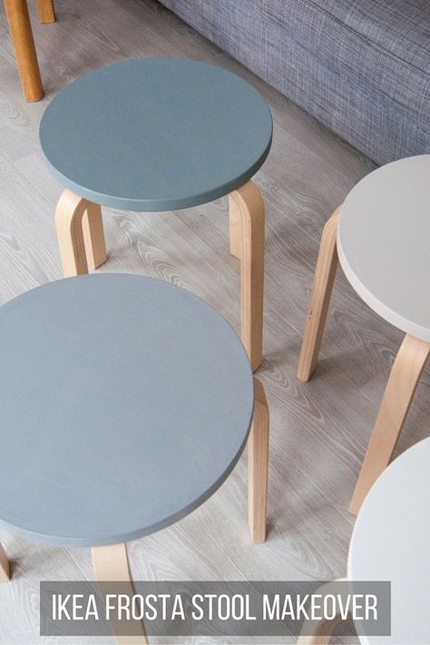 Bring home a little Scandinavian design with this IKEA Frosta Stool Makeover. Find out how to do this easy DIY project. Ikea Stool, Stool Makeover, Ikea Furniture Hacks, Ikea Chair, Diy Coffee Table, Sustainable Furniture, Simple Bedroom, Living Room Furniture Sofas, Diy Bed