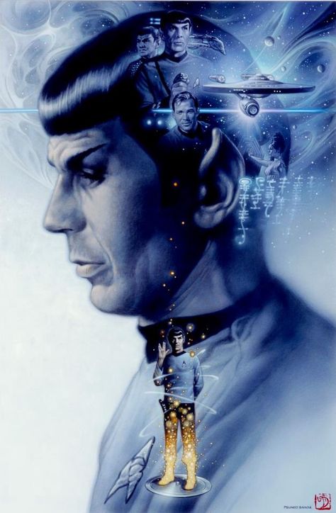 Beautiful Star Trek art Mr Spock, Star Trek Original Series, Star Trek Tv, Star Trek Images, Star Trek Series, Star Trek Characters, Star Trek Art, Star Trek The Original Series, Live Long And Prosper