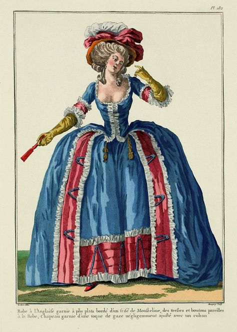 Many of the dresses, hats, and shoes, were customized by dress makers, hat makers, and fabric salesmen to have one of a kind pieces. - 18th Century French Fashion, 1700s Fashion, Rococo Era, 1700 Fashion, Rococo Fashion, 18th Century Clothing, Georgian Era, 18th Century Fashion, Century Clothing