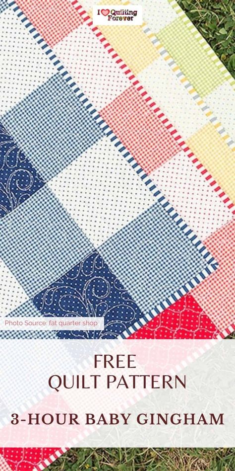 Free Crib Quilt Patterns, Quick Easy Quilts To Make, Scrappy Baby Quilts, Full Size Quilt Patterns Free, Crib Quilt Pattern Free, Free Baby Quilt Patterns Easy, Free Quilt Patterns Printables Simple, Beginner Baby Quilts Patterns Simple, Gingham Quilts Ideas