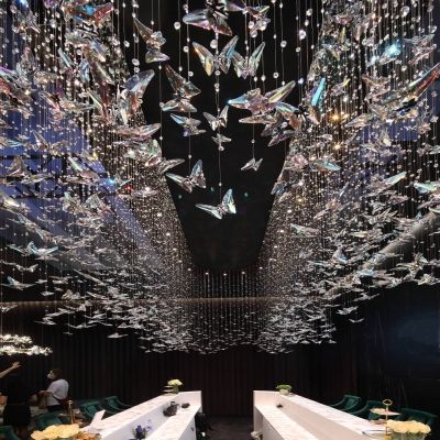 Luxurious fancy customized butterfly crystal chandelier for dining table Crystal Butterfly Chandelier, Chandelier For Dining Table, Fancy Chandelier, Butterfly Chandeliers, Butterfly Crystal, Hanging Chandelier, Large Chandeliers, Crystal Chandelier, Chandeliers