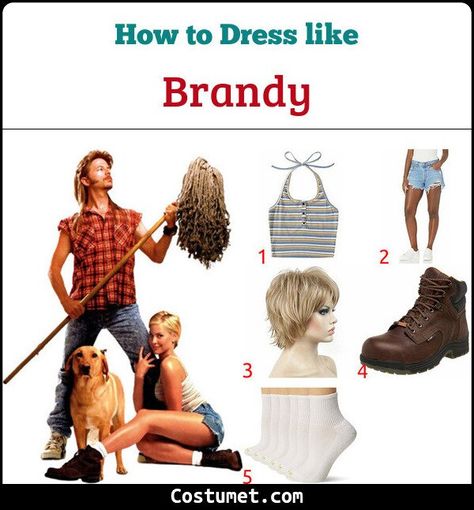 Brandy Costume, Joe Dirt And Brandy Costume Halloween, Brandy And Joe Dirt Costume, Joe Dirt And Kicking Wing Costume, Joe Dirt Halloween Costume Couple, Joe Dirt And Brandy Costume, Cody And Chicken Joe Costume, Brandy Joe Dirt, Brandy From Joe Dirt