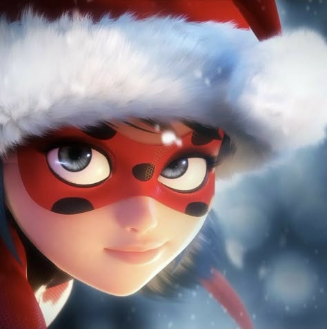 Miraculous Ladybug Profile, Miraculous Christmas, Ladybug Christmas, Cute Miraculous, Christmas Pfp, Ladybug Funny, Marinette Ladybug, Marinette Dupain Cheng, Miraculous Ladybug Funny