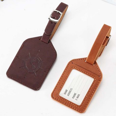 High Quality PU Leather Suitcase Luggage Tags Label Packing: 1 pc Luggage Tag Size:about 9.5*6.5cm 100% New and High Quality Material: PU Leather Compass Pattern Color : as shown Leather Suitcase, Leather Luggage Tag, Suitcase Bag, Luggage Labels, Leather Luggage Tags, Suitcase Traveling, Leather Luggage, Wallet Accessories, Luggage Tag