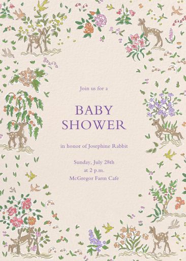 Cottage Core Invitation, Baby Shower Invite Template, Baby Shower Gender Neutral, Birth Card Ideas, Baby Shower Invitation, Vintage Baby Shower Ideas, Baby Shower Invite, Vintage Winnie The Pooh Baby Shower Invitations, Storybook Baby Shower Invitation