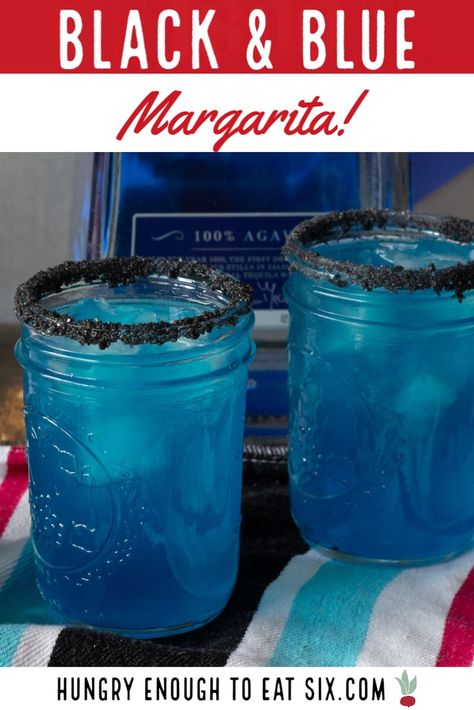 Blue Margarita Recipe, Margarita Punch, Blue Curacao Liqueur, Mexican Cocktails, Blue Margarita, Fuzzy Navel, Pineapple Margarita, Large Mason Jars, Lime Margarita