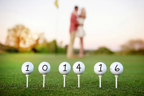 Golf Wedding Ideas, Golf Wedding Theme, Golf Ball Crafts, Golf Wedding, Golf Photography, Golf Event, Golf Course Wedding, Golf Party, Golf Theme