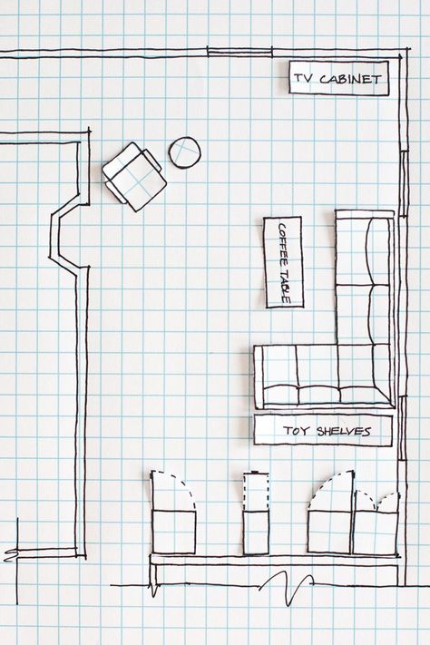 How to Draw a Floor Plan- without any special tools or computer programs! Teen Bedroom Makeover, Interior Design Drawings, Teenage Room, Interior Design Sketches, Bedroom Floor Plans, Plan Drawing, Bedroom Layouts, Furniture Layout