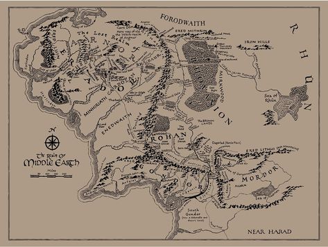 The Hobbit Map, Balrog Of Morgoth, Tolkien Map, Map Of Middle Earth, Tolkien Tattoo, Lotr Tattoo, Lord Of The Rings Tattoo, Earth Tattoo, Middle Earth Map