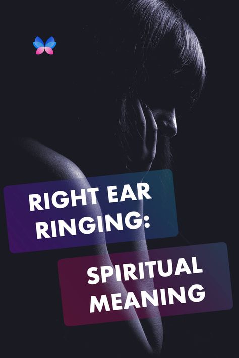 Ringing in your right ear could be a spiritual sign that you are raising your vibration, or that things are working out for you in life. Or, it may be a message from your spirit guides, or a form of synchronicity if someone is thinking about you. Keep reading for the full explanation… Spiritual Ringing Ears, Ringing In The Right Ear Spiritual, Ringing Right Ear Spiritual, Low Pitch Ringing In Right Ear Spiritual, High Pitch Ringing Right Ear Spiritual, High Pitch Ringing Left Ear Spiritual, Ringing In Right Ear, Ringing In Ears Spiritual, Ear Ringing Spiritual Meaning