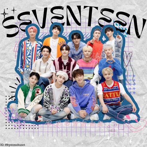 Seventeen Kpop Boy Group Seventeen Digital Scrapbooking Kpop Edit #Seventeen #SeventeenKpop #Carat #CaratLand Kpop Posters Aesthetic Seventeen, Seventeen Edit Poster, Seventeen Scrapbook, Seventeen Png, Boyfriend Seventeen, Seventeen Design, Seventeen Poster, Seventeen Logo, Seventeenth Birthday