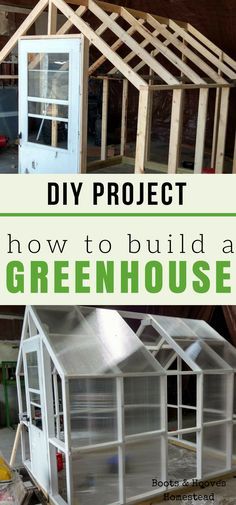 How to build a greenhouse. DIY project for your homestead or small farm. Build A Greenhouse Diy, Greenhouse Diy, Diy Greenhouse Plans, Build A Greenhouse, Backyard Greenhouse, Small Greenhouse, Greenhouse Plans, Diy Greenhouse, Garden Greenhouse