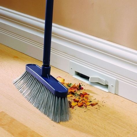 Two words: VACUUM BASEBOARDS. | 31 Insanely Clever Remodeling Ideas For Your New Home. I LOVE almost all of these!!! Kitchen Upgrades, Design Exterior, Design Hotel, Cabinets Kitchen, Baseboards, Dream Kitchen, My Dream Home, Future House, Farmhouse Kitchen