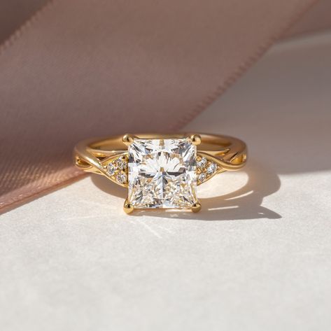 A Vintage style with a Celtic influence The FËA Vintage Celtic Style Princess cut 2.70ct Recycled 18k Gold Made to order 6-8 weeks Band sold separately Handmade in London #vintagerings #vintageengagementring #vintagestyle #vintagestylering #vintagejewellery #vintagejewelry #uniquerings #princesscutring #princesscut #engaged #engagementring Princess Cut Diamond Ring Gold, Square Vintage Engagement Rings, Unique Princess Cut Engagement Rings, Princess Cut Engagement Ring Gold, Gold Princess Cut Engagement Ring, Princess Cut Wedding Band, Wedding Gift Items, Gold House, Princess Cut Engagement Ring