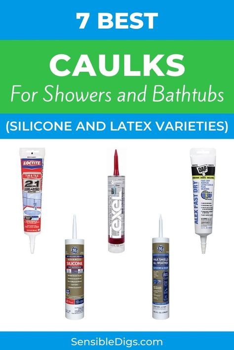 Best Caulk For Bathtub, Shower Caulking Tips, Shower Caulking Replacing, Bathtub Caulking, Bathroom Caulk, Caulking Tips, Glass Shower Wall, Bathtub Ideas, Caulking Tools