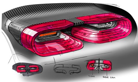 Motorcycle Ideas, Car Lamp, Industrial Design Sketch, Rear End, Car Design Sketch, Car Inspiration, Concept Car Design, Car Sketch, Motorcycle Design