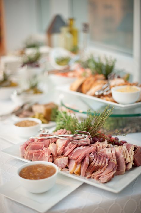 Charcuterie Meat Station Southern Wedding Food Buffet, Southern Wedding Food, Tie Food, Traditional Church Wedding, Charcuterie Food, Black Tie Optional Wedding, Wedding Food Stations, Church Wedding Ceremony, Food Meat