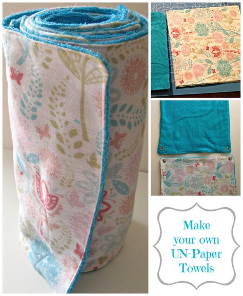 Paper Towel Crafts, Cloth Paper Towels, Diy Towels, Recycling Ideas, Reusable Paper Towels, Unpaper Towels, Low Waste, Paper Towel Roll Crafts, Going Green