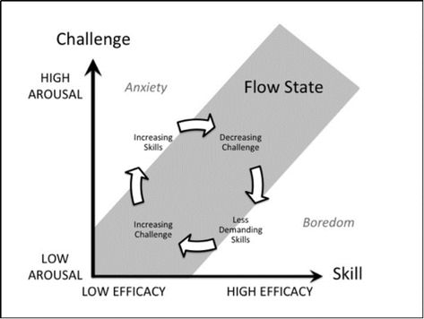 Flow Psychology, Mental Models, Journaling For Mental Health, Motivation Theory, Digital Communication, Sport Quotes Motivational, Flow State, States Of Consciousness, Key To Happiness