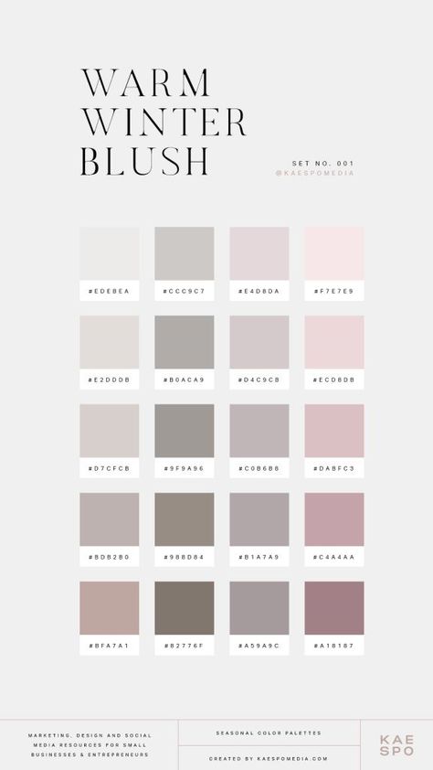 Blush Hex Code, Calming Color Palette Hex Codes, Bloxburg Winter Color Schemes, Hex Colour Palette, Excel Color Palette, Images For Instagram Stories, Warm Winter Color Palette, Neutral Pastel Color Palette, Bloxburg Colors