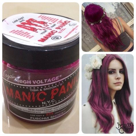 Manic Panic Fuschia Shock, Manic Panic Hair, Hair Dyed, Beautiful Hair Color, Fantasy Hair, Manic Panic, Unicorn Hair, Dye My Hair, Trendy Hair