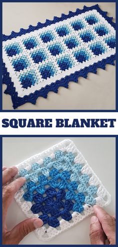 Crochet 3d Granny Square, Crochet Square Blanket, Granny Square Crochet Patterns Free, Crochet Bedspread Pattern, Crochet Granny Square Blanket, Crochet Quilt, Patterns Ideas, Granny Square Blanket, Square Blanket