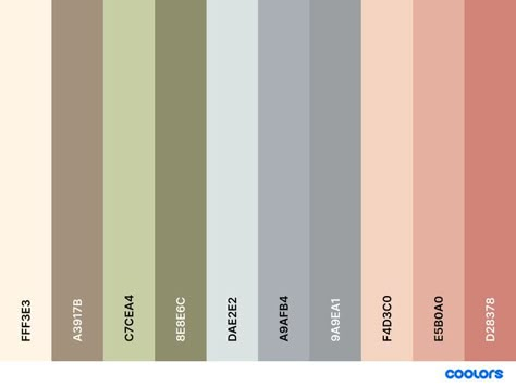 Zen Office, August Colors, Hex Color Palette, Color Schemes Colour Palettes, Hex Color Codes, Pallet Painting, Google Calendar, Brand Kit, Color Palette Design