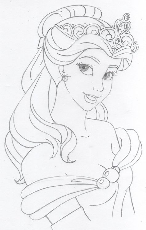 Drawing of princess belle Belle Drawing, Disney Princess Sketches, Drawing Princess, Fan Art Disney, Belle Coloring Pages, Princess Drawing, Princess Sketches, Disney Princess Colors, Disney Drawings Sketches