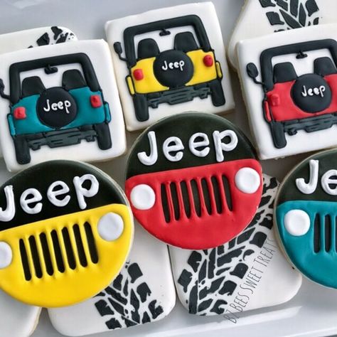 eat.JEEP.sleep.repeat . . . . Jeep cookies Jeep Party Ideas Birthdays, Jeep Party Ideas, Tire Cookies, Jeep Cookies, Sims 4 Kid Clothes, Sims 4 Children Clothes, Jeep Birthday, Jeep Cake, Car Cookies