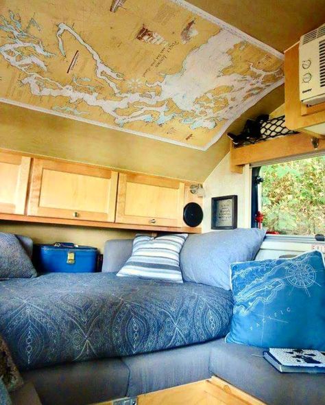 Beautiful interior of a T@B camper! NuCamp RV outback teardrop travel trailer. A Liner Camper Interior, Tab Organization, Tab Camper, Tab Trailer, Pod Camper, Teardrop Camper Interior, Tiny Camper Trailer, Tiny Campers, Camper Home