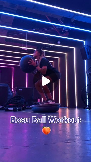 ‎Farnaz Khaligh / فرناز خليق‎ | Bosu Ball Workouts 🔥🔥
•
A Bosu ball workout can be used to activate your entire body — whether that’s your lower body muscles (quads,... | Instagram Bosu Ball Leg Workout, Upper Body Muscles, Bosu Ball Workout, Ball Workouts, Ball Workout, Lower Body Muscles, Body Muscles, Bosu Ball, Lower Body