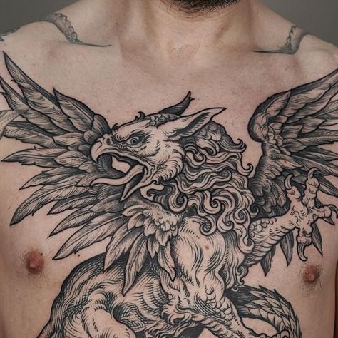 Griffon Aesthetic, Griffon Tattoo, Baphomet Tattoo, Griffin Tattoo, Engraving Tattoo, French Tattoo, Timeless Tattoo, Artwork Inspiration, Engraving Art