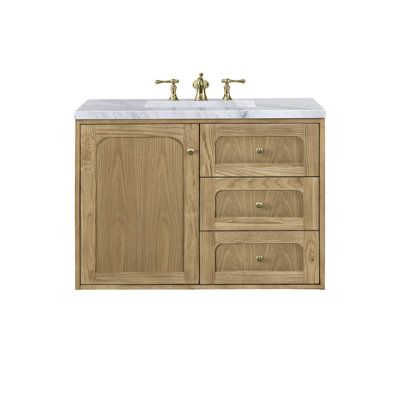 Free Standing Vanity, James Martin Vanity, Natural Wood Texture, Floating Bathroom Vanity, James Martin, Single Basin, Floating Vanity, Single Sink Bathroom Vanity, Bathroom Vanity Tops