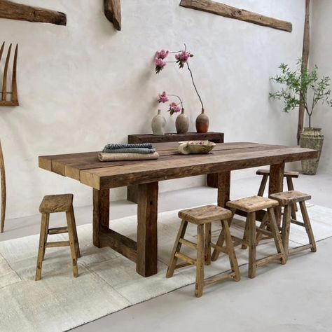 Which @homebarn dining table would you choose? ✨ 1: RECLAIMED WOOD REFECTORY TABLE 2: HAND CRAFTED SALVAGED DINING TABLE 3: RUSTIC OAK BEAM DINING TABLE 4: RECLAIMED WHITE ELM TRESTLE DINING TABLE 5: WHITEWASHED RECLAIMED ELM DINING TABLE | SNOWDON 6: RECLAIMED WOOD COTSWOLDS TABLE All available online and in-store. Beam Dining Table, White Elm, Dining Table 4, Trestle Dining Table, Refectory Table, Trestle Dining Tables, Table 2, Wood Table, White Wash