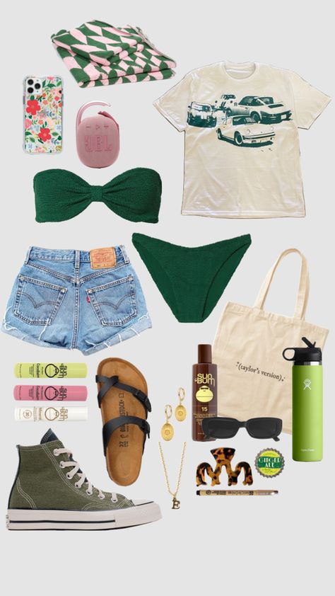 lake day River Weekend Outfit, Lake Day Fits, Float Trip Outfit, River Day Outfit Summer, Summer Lake Day Outfit, Lake House Outfits Summer, Lake Weekend Outfit, Summer Lake Outfits, Lake Trip Outfits