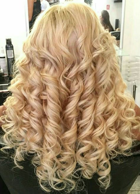 Curl Perm, Ringlets Hair, Ringlet Curls, Curls For Long Hair, Blonde Curly Hair, Permed Hairstyles, Dye My Hair, Dream Hair, Gray Hair