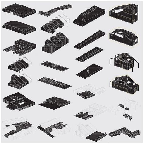 knitknot architecture on Instagram: “From the #archives: early knitknot projects. ‘Axonometric Taxonomy of Families’ from Europan 12 Kaufbeuren Competiton entry . Germany .…” Germany, Hotel, Architecture, On Instagram, Quick Saves, Instagram