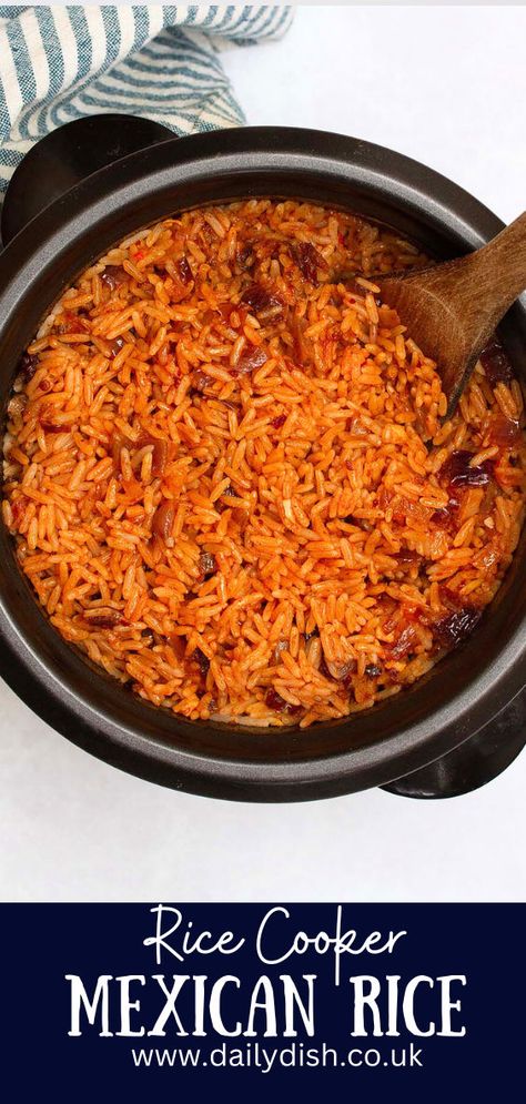 Rice Cooker Mexican Rice Side Dish For Enchiladas, Side Dish For Tacos, Rice Cooker Mexican Rice, Vegan Enchilada Casserole, Authentic Mexican Rice, Taco Side Dishes, Best Rice Cooker, Vegan Pulled Pork, The Best Rice