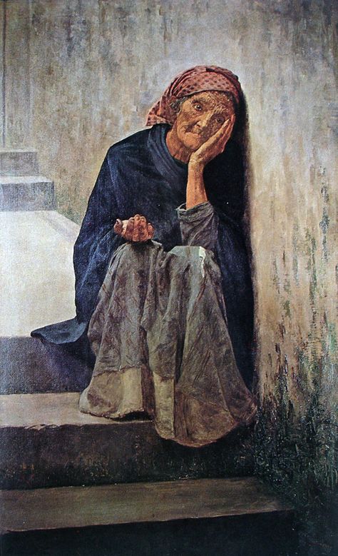 A Beggar, 1899, by José Ferraz de Almeida Júnior (Brazilian, 1850–1899), another painter who realistically portrayed the conditions in his country. Such despair in this woman's face. Brazil Art, Nostalgic Art, Acrylic Painting Lessons, A4 Poster, Realism Art, Literature Art, Dark Photography, 인물 사진, Vintage Artwork