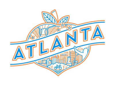 Secret Atlanta Secret Atlanta Graphic Design, Atlanta Poster, Los Angeles Marathon, City Typography, Atlanta Style, Teaser Poster, Atlanta City, Kingdom City, Spirit Gear