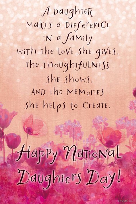 "National Daughters Day 9/22" | Seasons eCard | Blue Mountain eCards Happy Daughter Day, National Daughters Day Quotes, Daughter's Day Wishes, Daughter Sayings, Happy Mothers Day Daughter, Daughters Day Quotes, Happy Birthday Quotes For Daughter, Happy Daughter, Happy Daughters Day