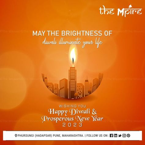 #Diwali2023 #HappyNewYear2023  #DiwaliCelebration #NewYearCelebration #Festival #theweavers #thempire #pune #property #realtyprojects #dream #dreamhome #hadapsar Social Media Advertising Design, Festival Of Lights, Creative Posters, Creative Ads, Festival Lights, Hope Love, The Festival, Advertising Design, Graphic Design Typography