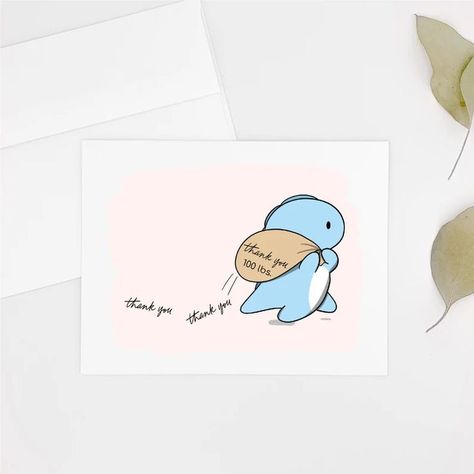 Funny Thank You Cards, Funny Thank You, Leave Us A Review, Thank You Card Design, Appreciation Cards, Personalized Note Cards, Blank White, Note Card, Thank You Notes